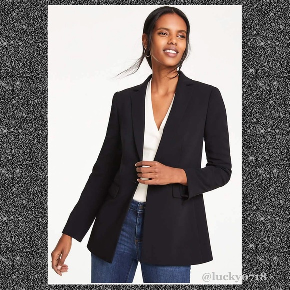 Ann Taylor Jackets & Blazers - Ann Taylor Petite NWT Black Long Blazer Size 0P